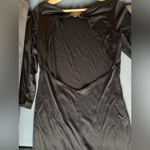 Free People Midi Black Dress. Size M - Picture 4 of 5